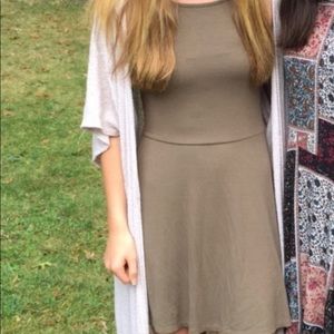 Forever21 Army Green Halter Dress